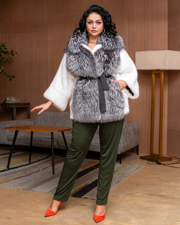 Хит продаж, цветные шубы больших размеров| Официальный сайт фабрики меховых изделий ELENA FURS